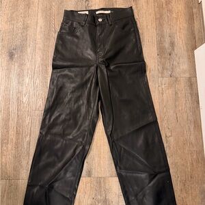 Levi's Black Leather Pants